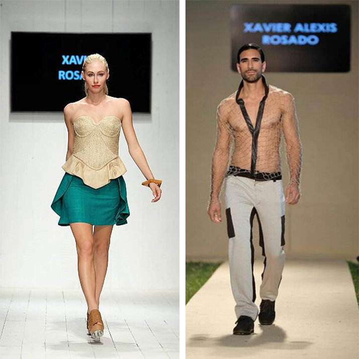 Diseños de Xavier Alexis Rosado en Funkshion Fashion Week